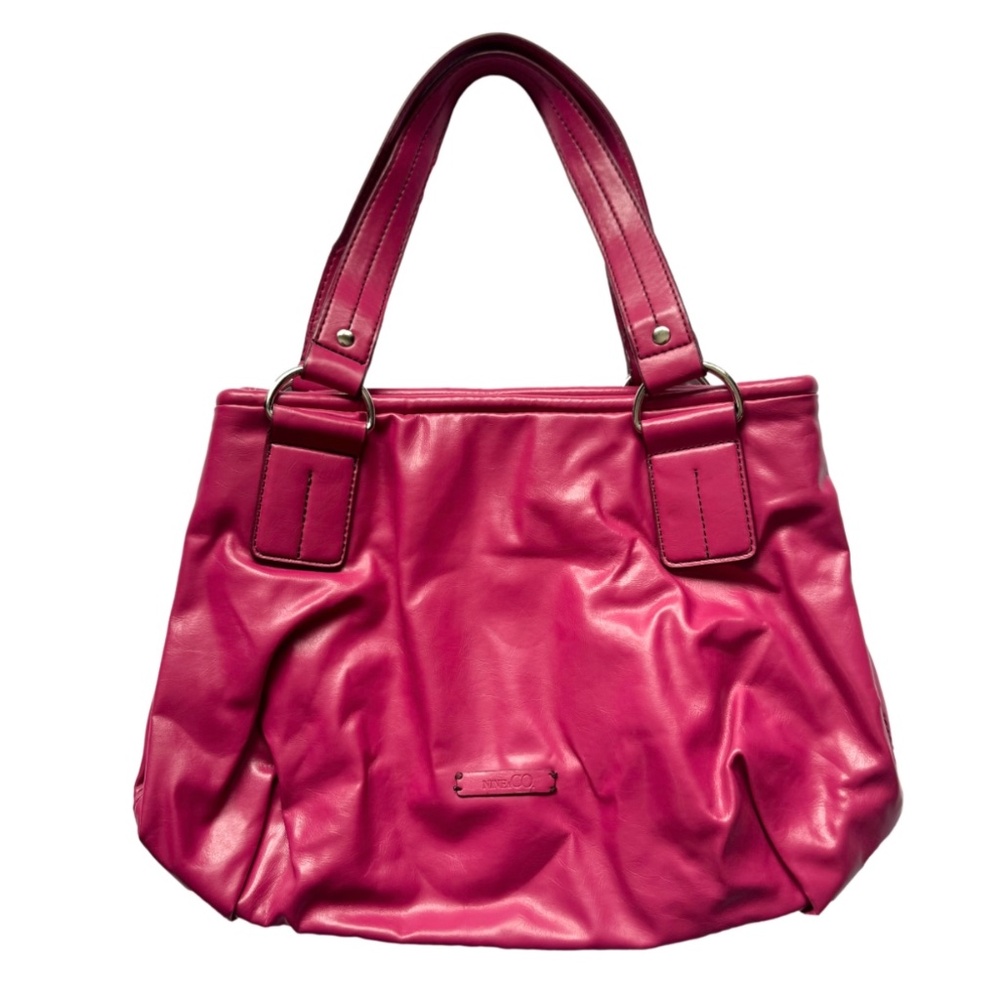 Nine & Co Hot Pink Faux Leather Purse
